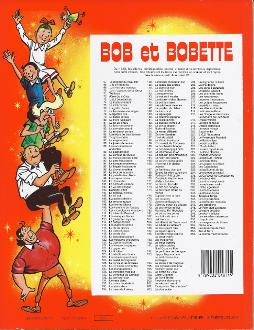Verso de l'album Bob et Bobette Tome 204 La Mignonne Millirem