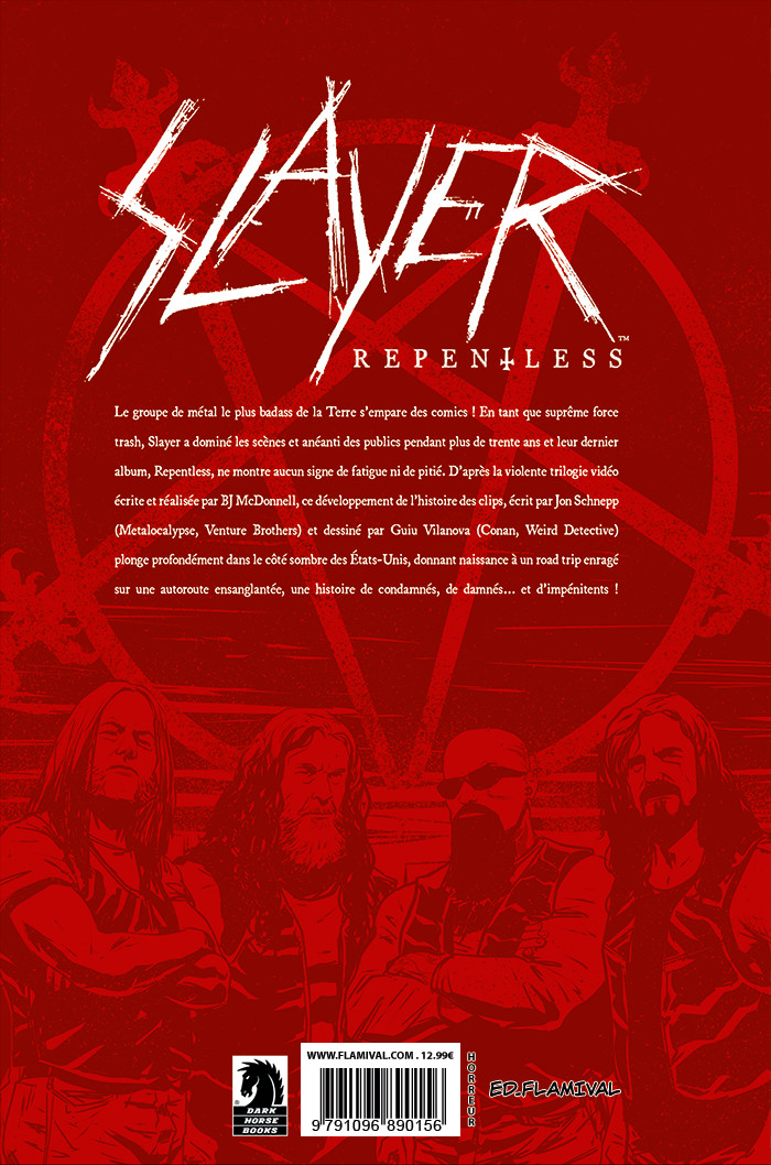 Verso de l'album Slayer - Repentless
