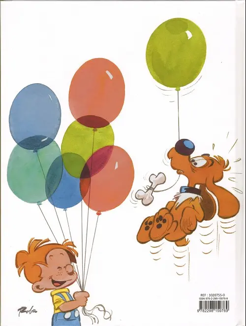 Verso de l'album Boule et Bill Bon anniversaaah !