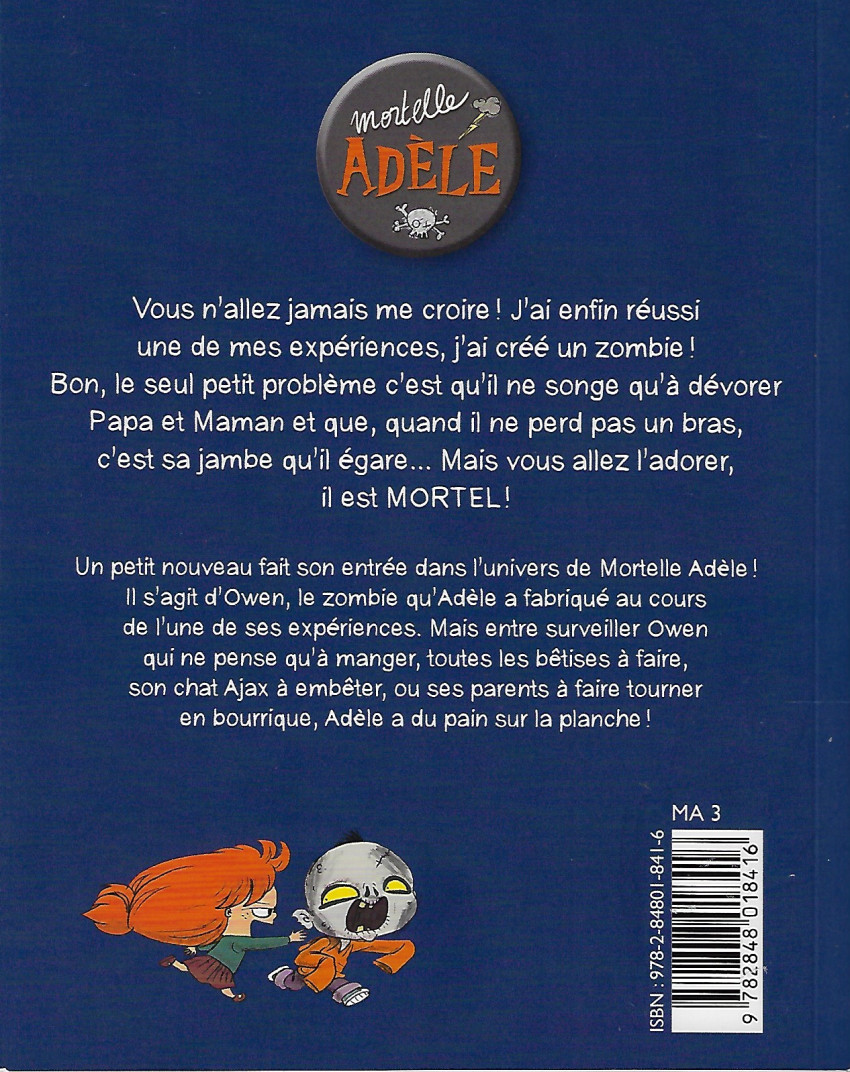 Verso de l'album Mortelle Adèle Tome 6 Un talent monstre !