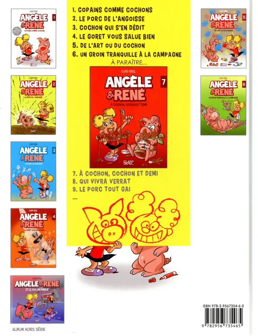Verso de l'album Angèle & René Tome 6 Un groin tranquille à la campagne