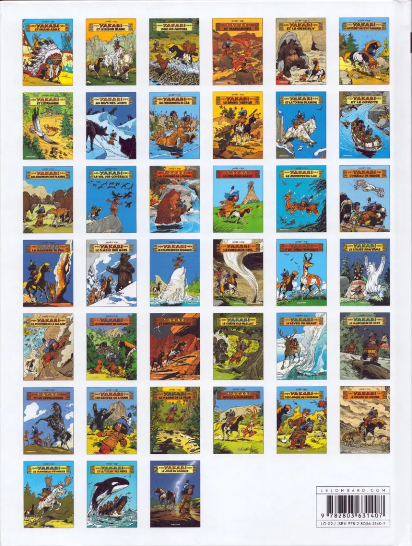 Verso de l'album Yakari Tome 2 Yakari et le bison blanc