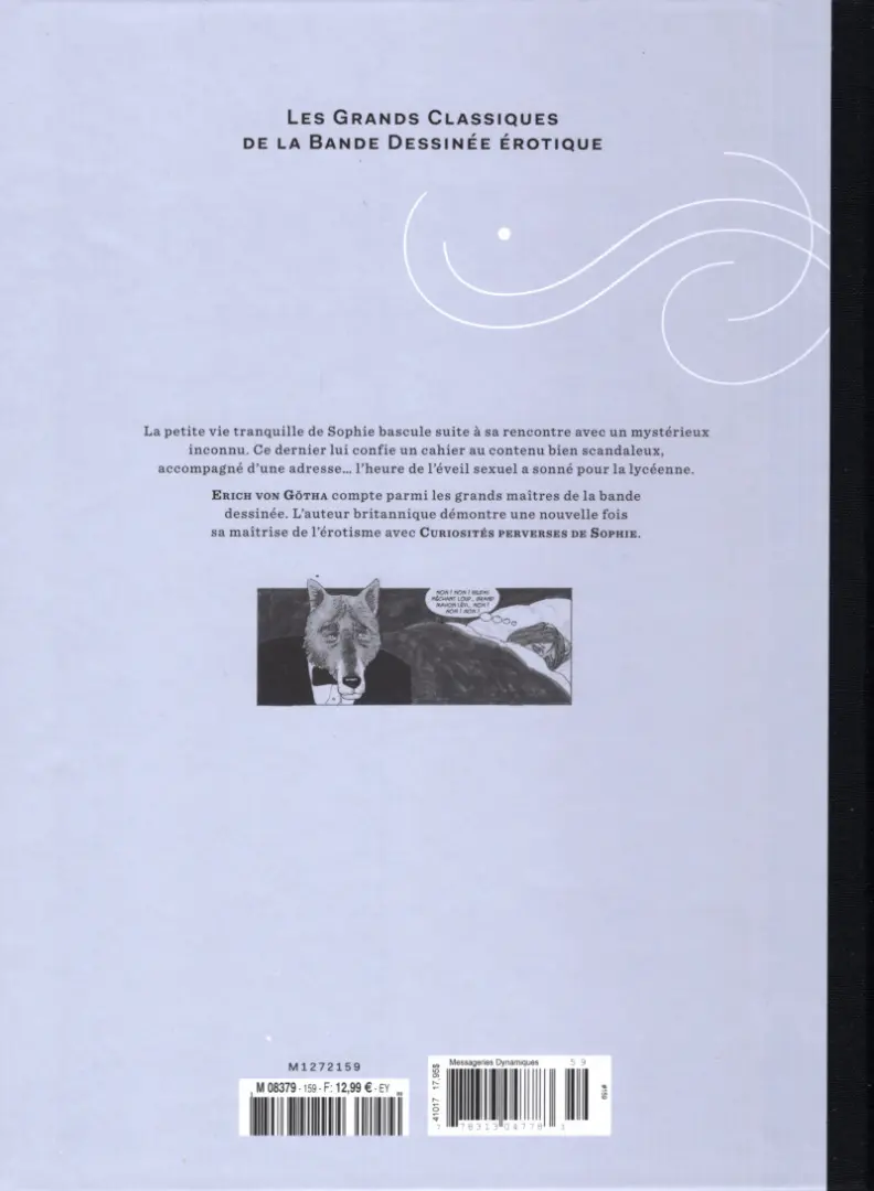 Verso de l'album Les Grands Classiques de la Bande Dessinée Érotique - La Collection Tome 159 Curiosités perverses de Sophie