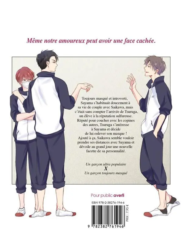 Verso de l'album Caché sous son masque 2