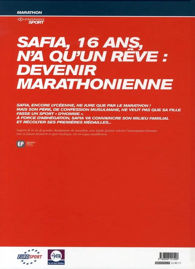 Verso de l'album Le Marathon de Safia