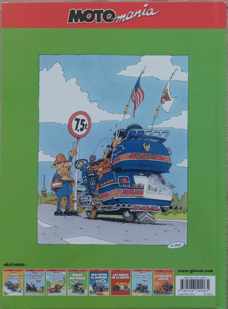 Verso de l'album Moto mania Tome 4 Roule ma poule