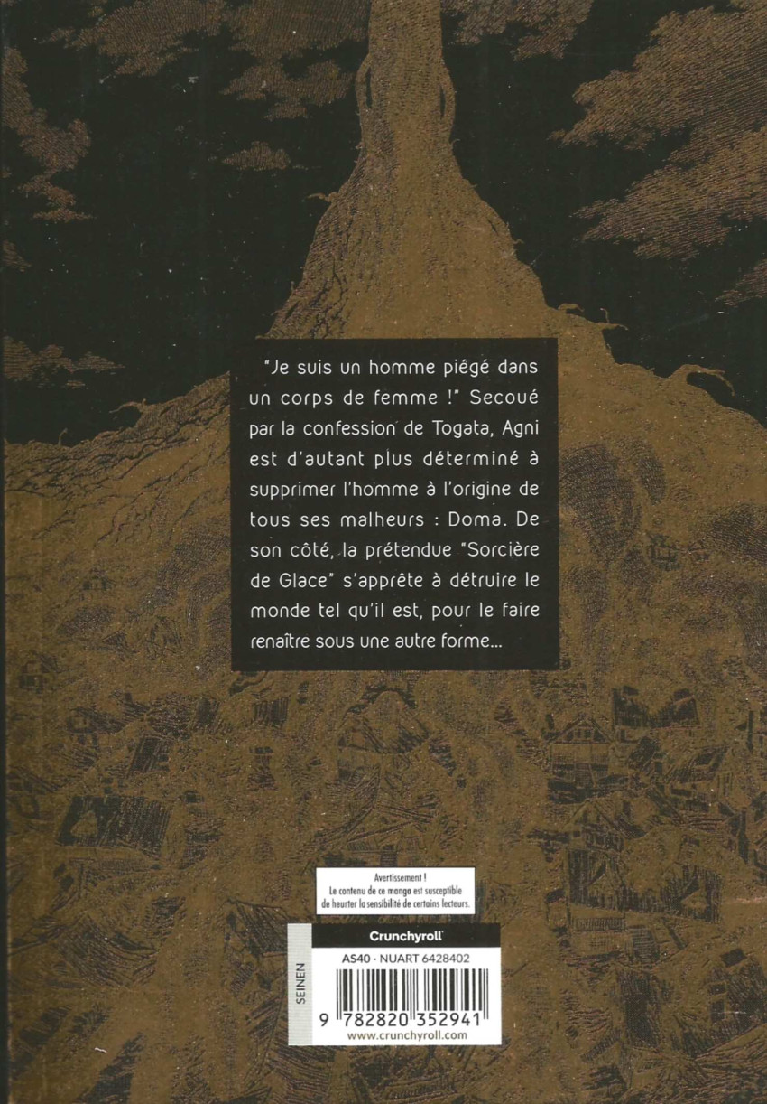 Verso de l'album Fire punch Édition Double 3