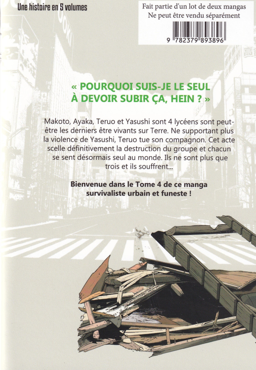 Verso de l'album Tokyo Survivors 4