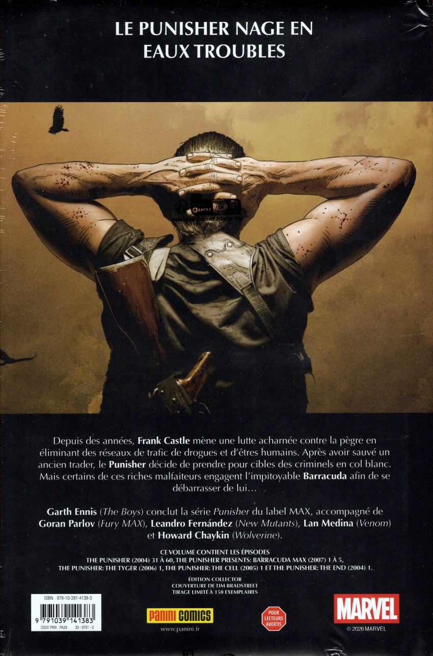 Verso de l'album The Punisher 3