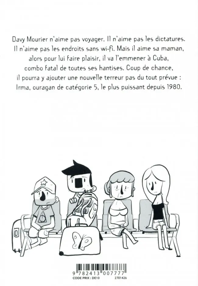Verso de l'album Davy Mourier Davy Mourier vs Cuba
