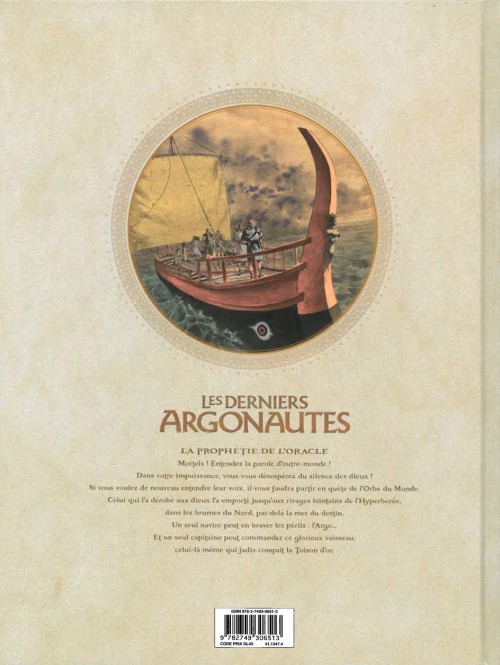 Verso de l'album Les Derniers Argonautes Tome 1 Le Silence des dieux
