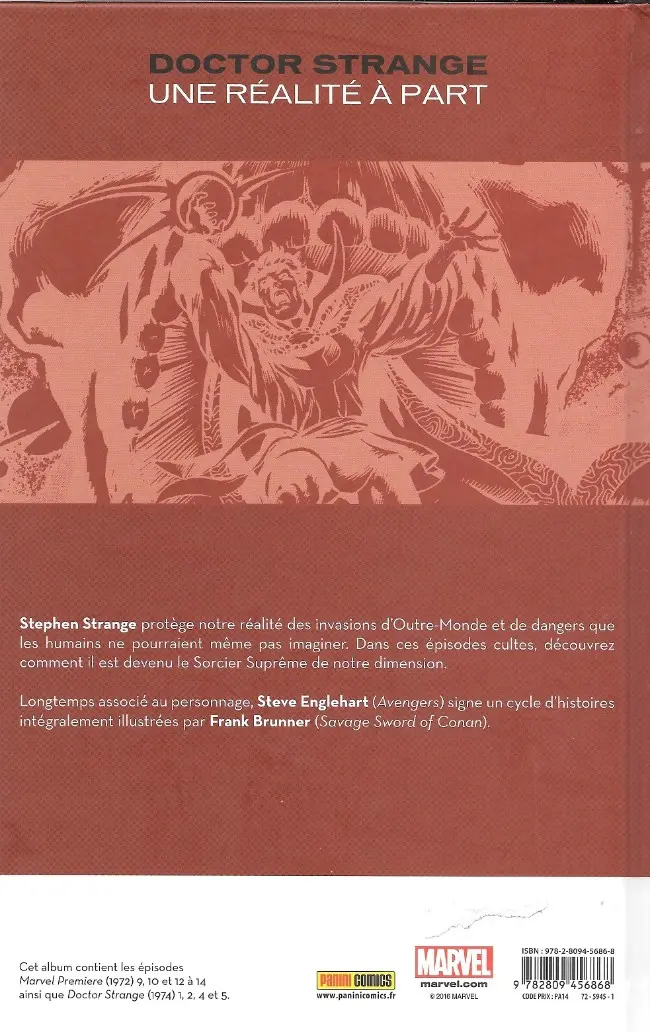 Verso de l'album Doctor Strange - Une réalité à part