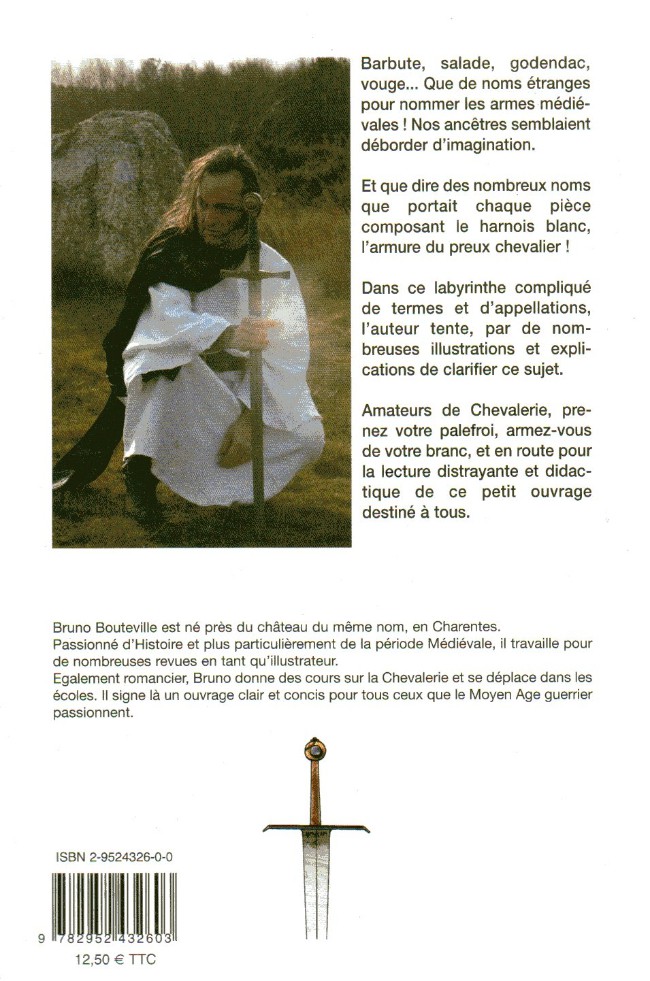 Verso de l'album Traité de chevalerie Tome 2 Armes et armure du chevalier