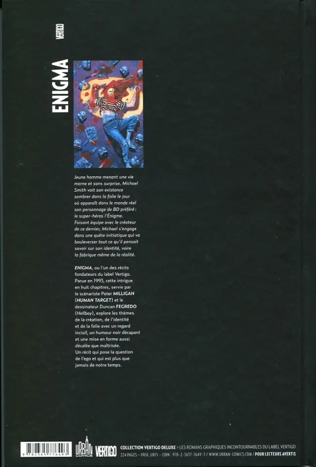 Verso de l'album Enigma