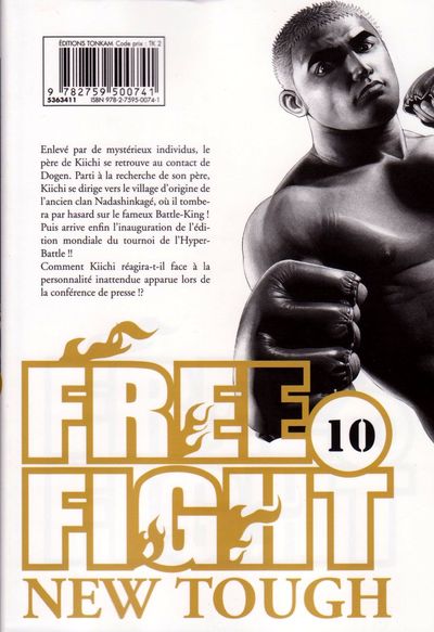 Verso de l'album Free fight 10 Succeed to the death