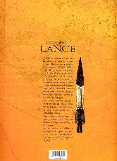 Verso de l'album Le Gardien de la Lance Tome 2 Initiation