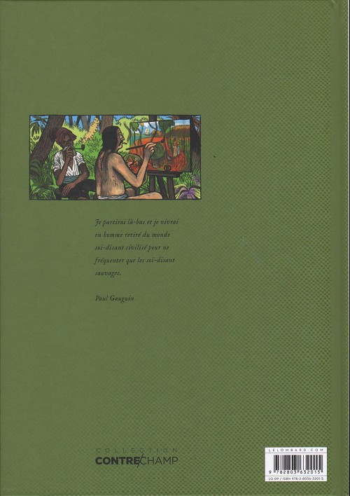 Verso de l'album Gauguin, loin de la route