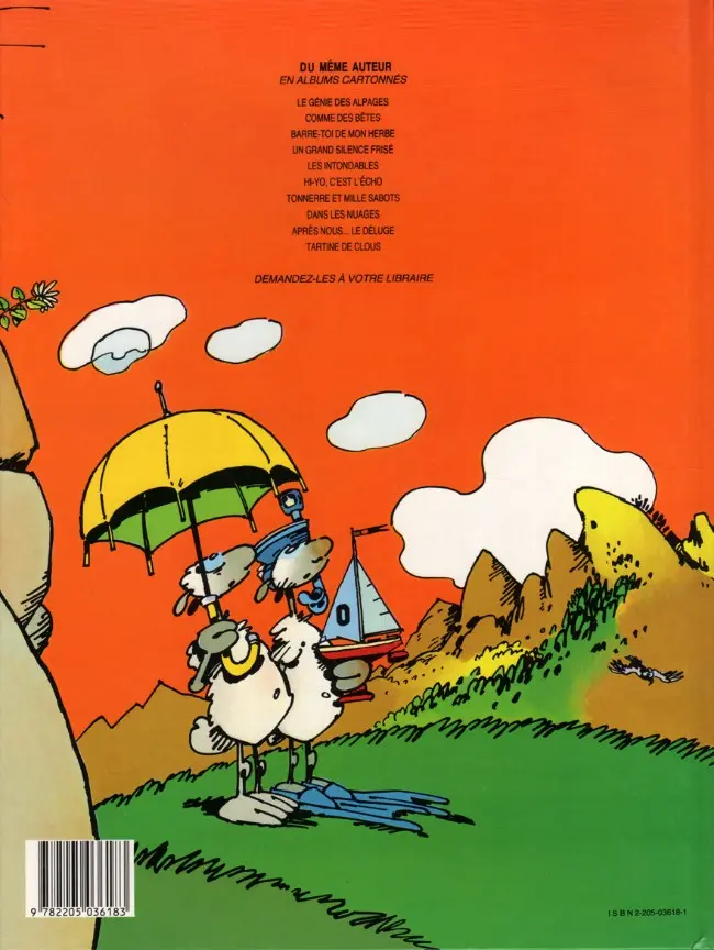 Verso de l'album Le Génie des Alpages Tome 9 Après nous... le déluge ?