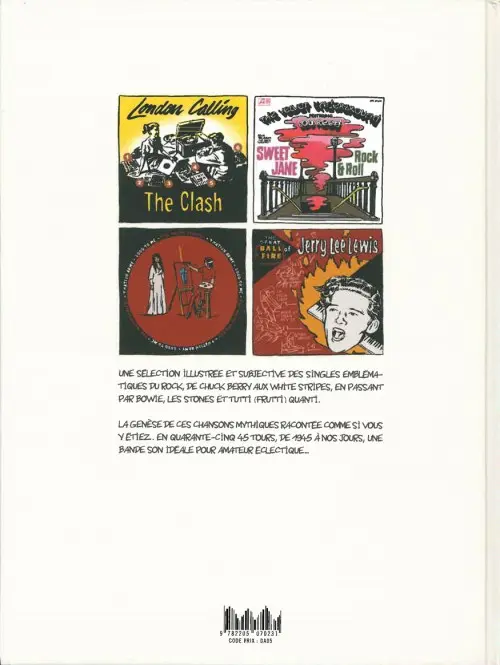 Verso de l'album 45 Tours Rock