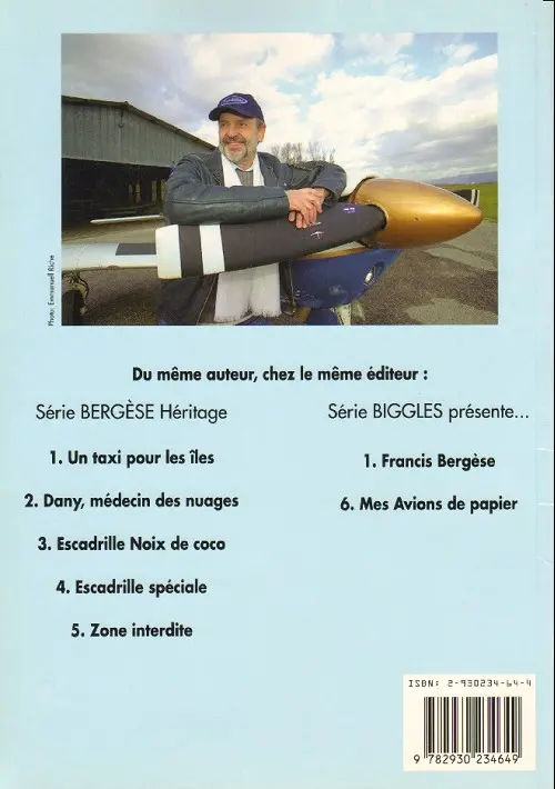 Verso de l'album Histoire de l'aviation