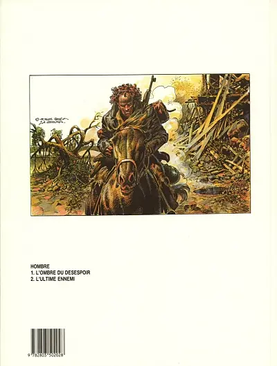 Verso de l'album Hombre - La genèse Tome 2 L'ultime ennemi