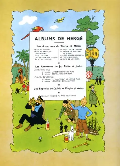 Verso de l'album Les Aventures de Jo, Zette et Jocko Tome 4 Le Rayon du Mystère - 2e épisode - L'éruption du Karamako