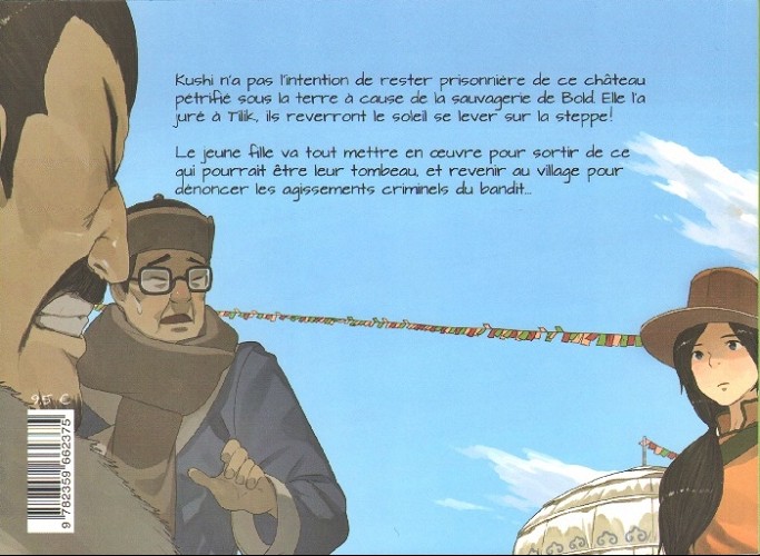 Verso de l'album Kushi 4 La fille du vent