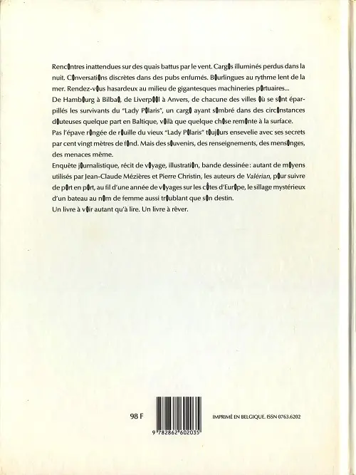 Verso de l'album Lady Polaris