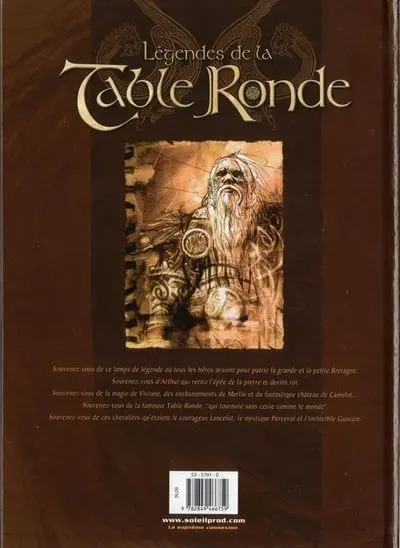 Verso de l'album Légendes de la Table Ronde Tome 3 Le Chevalier noir