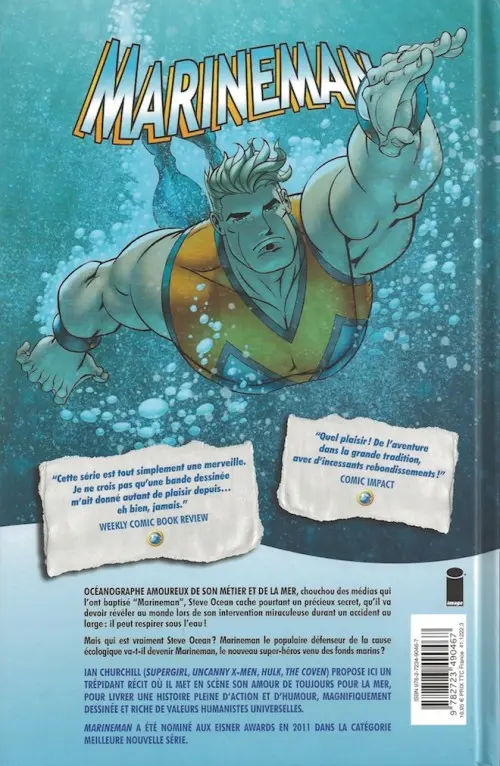 Verso de l'album Marineman Tome 1 Une question de vie ou de mer