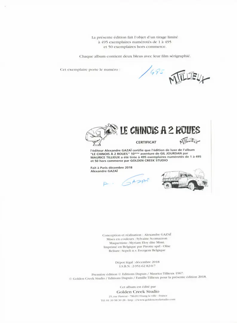 Autre de l'album Gil Jourdan Tome 10 Le chinois à 2 roues