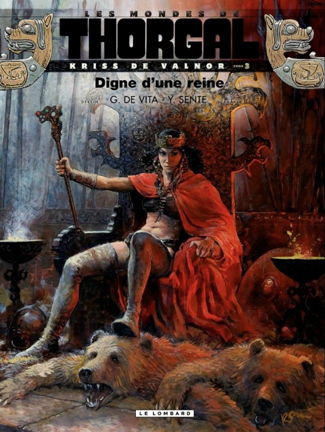Couverture de l'album Les mondes de Thorgal - Kriss de Valnor Tome 3 Digne d'une reine