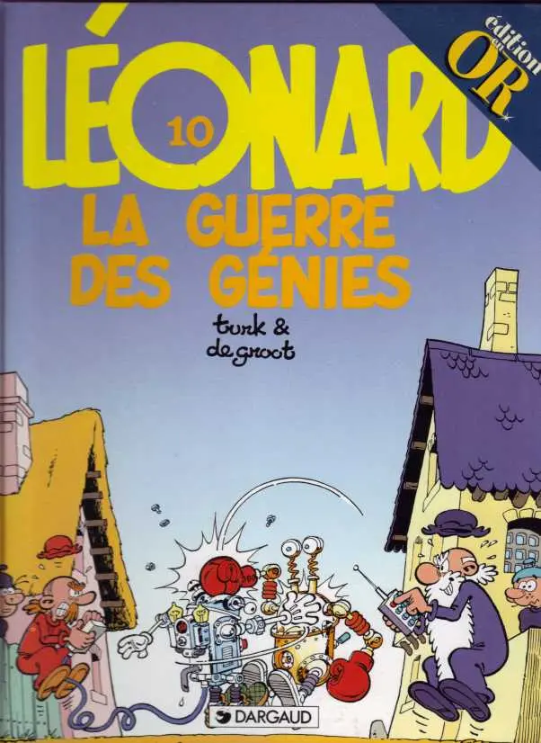 Couverture de l'album Léonard Tome 10 La guerre des génies