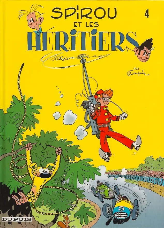 Couverture de l'album Spirou et Fantasio Tome 4 Spirou et les héritiers