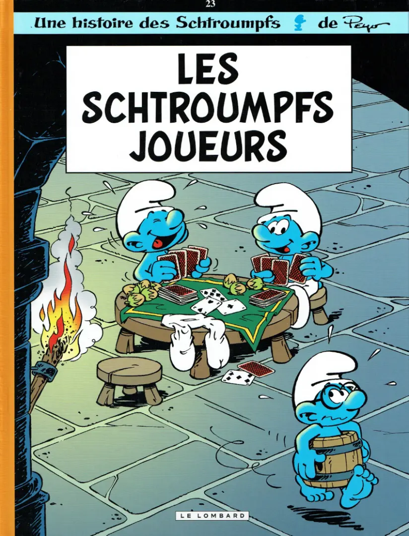 Couverture de l'album Les Schtroumpfs Tome 23 Les schtroumpfs joueurs