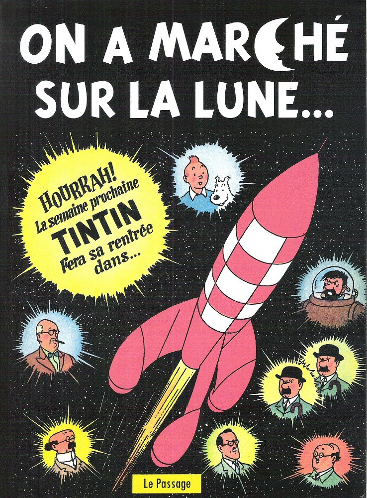 Couverture de l'album Tintin On a marché sur la Lune