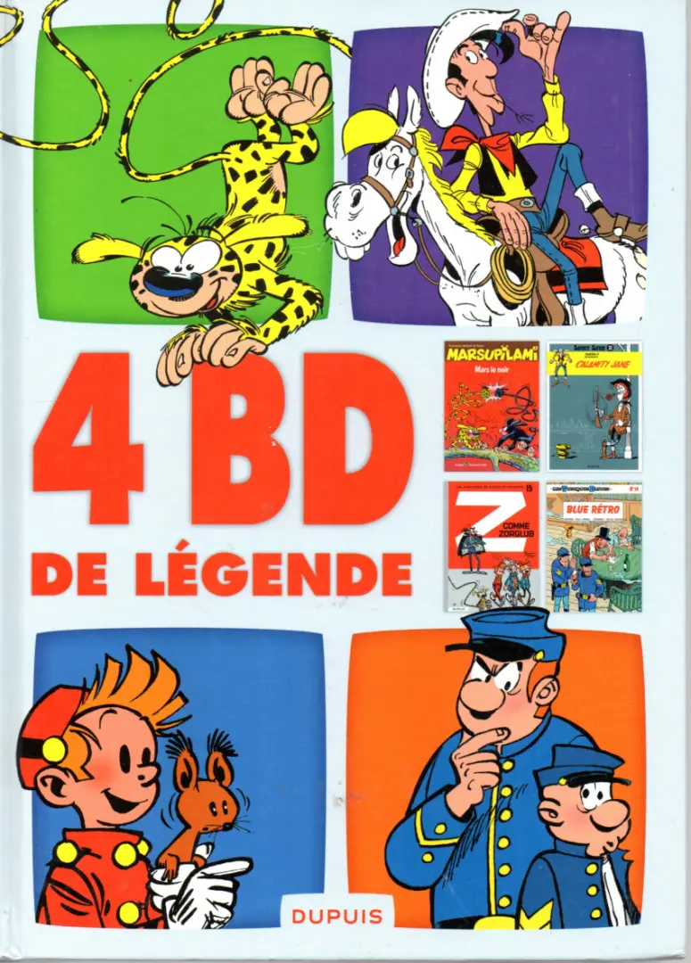 Couverture de l'album 4 BD de légende
