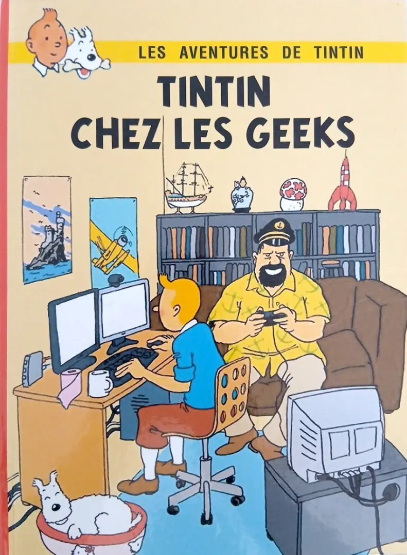 Couverture de l'album Tintin Tintin chez les geeks