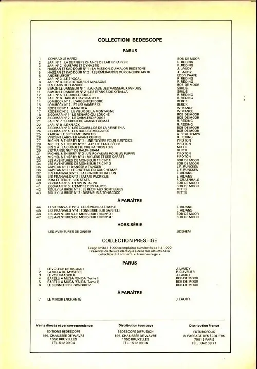 Verso de l'album Les aventures de Rouly la brise Tome 2 Disparus à Tohacoco