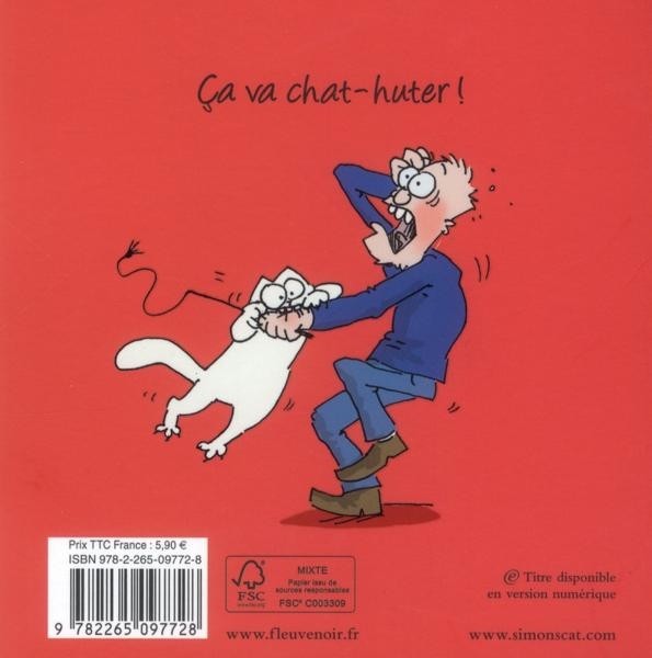 Verso de l'album Simon's Cat Tome 6 On joue ?