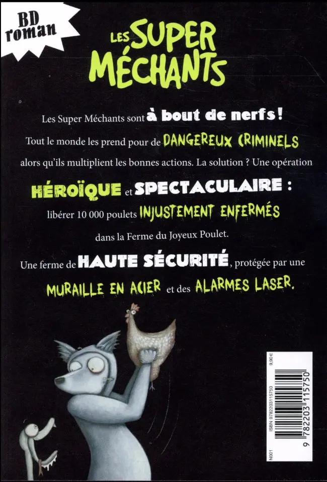 Verso de l'album Les Super méchants Tome 2 Opération poulets