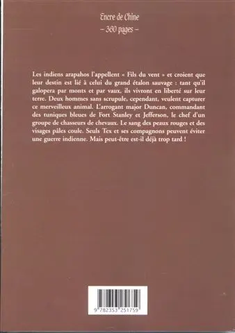 Verso de l'album Tex (Maxi) Tome 7 Le Fils du vent
