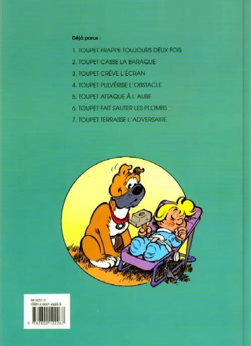 Verso de l'album Toupet Tome 7 Toupet terrasse l'adversaire