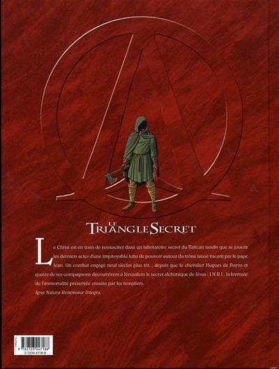 Verso de l'album Le Triangle Secret - I.N.R.I Tome 2 La liste rouge