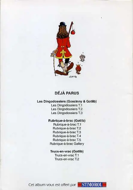Verso de l'album Trucs-en-vrac