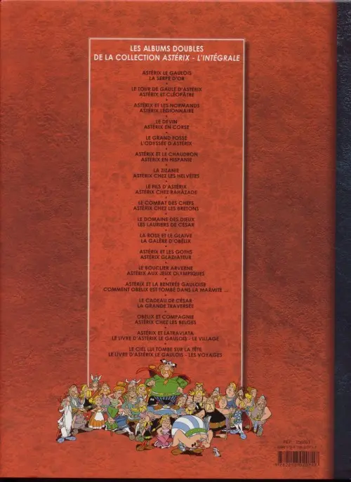 Verso de l'album Astérix L'Intégrale Volume 3 Astérix et les normands - Astérix Légionnaire