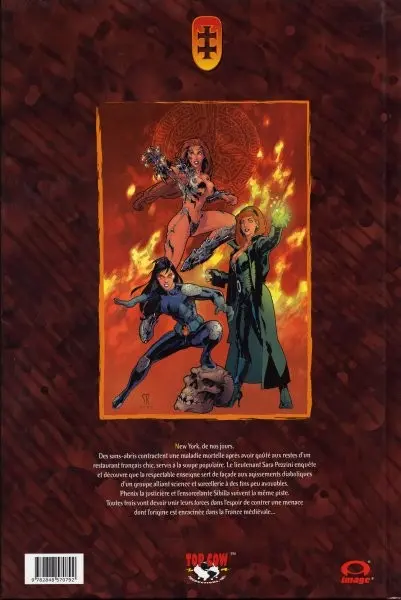 Verso de l'album Witchblade Tome 1 Serment de sang