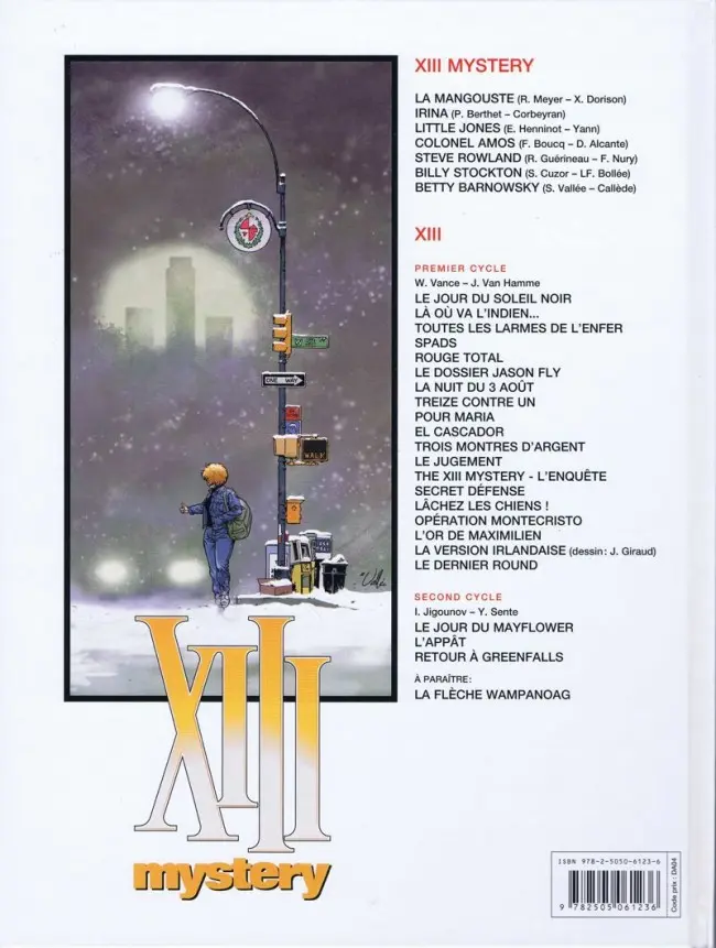 Verso de l'album XIII Mystery Tome 7 Betty Barnowsky