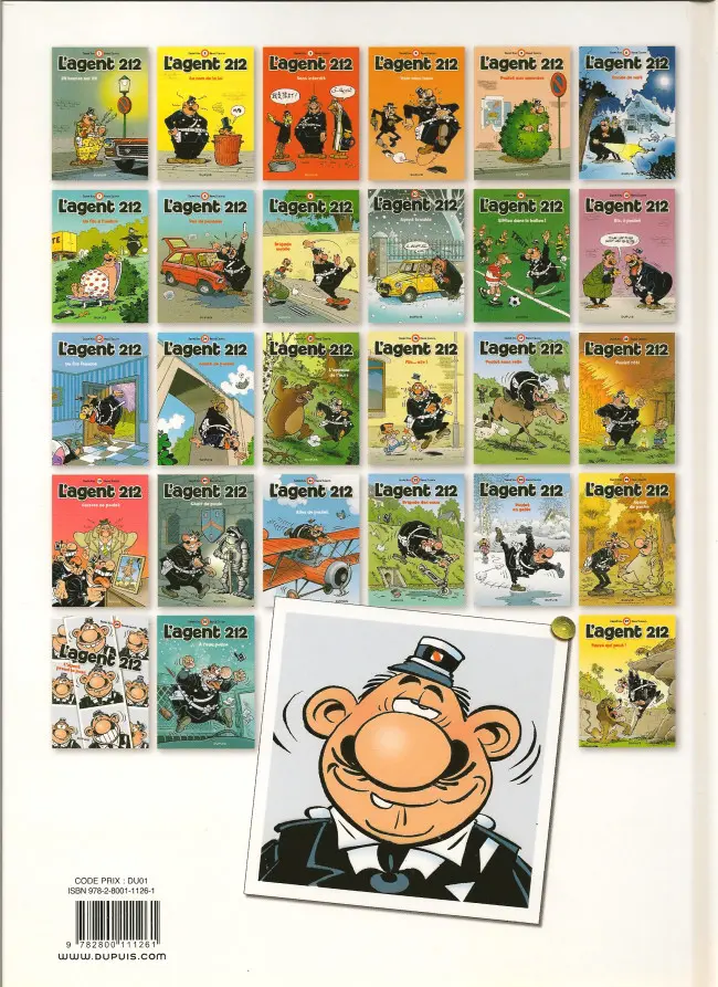Verso de l'album L'Agent 212 Tome 5 Poulet aux amendes