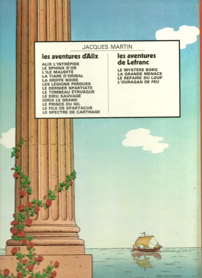 Verso de l'album Alix Tome 2 Le Sphinx d'or
